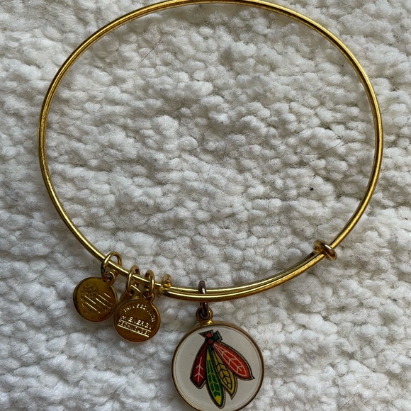 Alex and Ani Jewelry - Alex and Ani Chicago Blackhawks Bangle Bracelet (Gold)